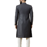 Classic Charcoal Grey Achkan for Men | Elegant Ethnic Wear | Jaipurio